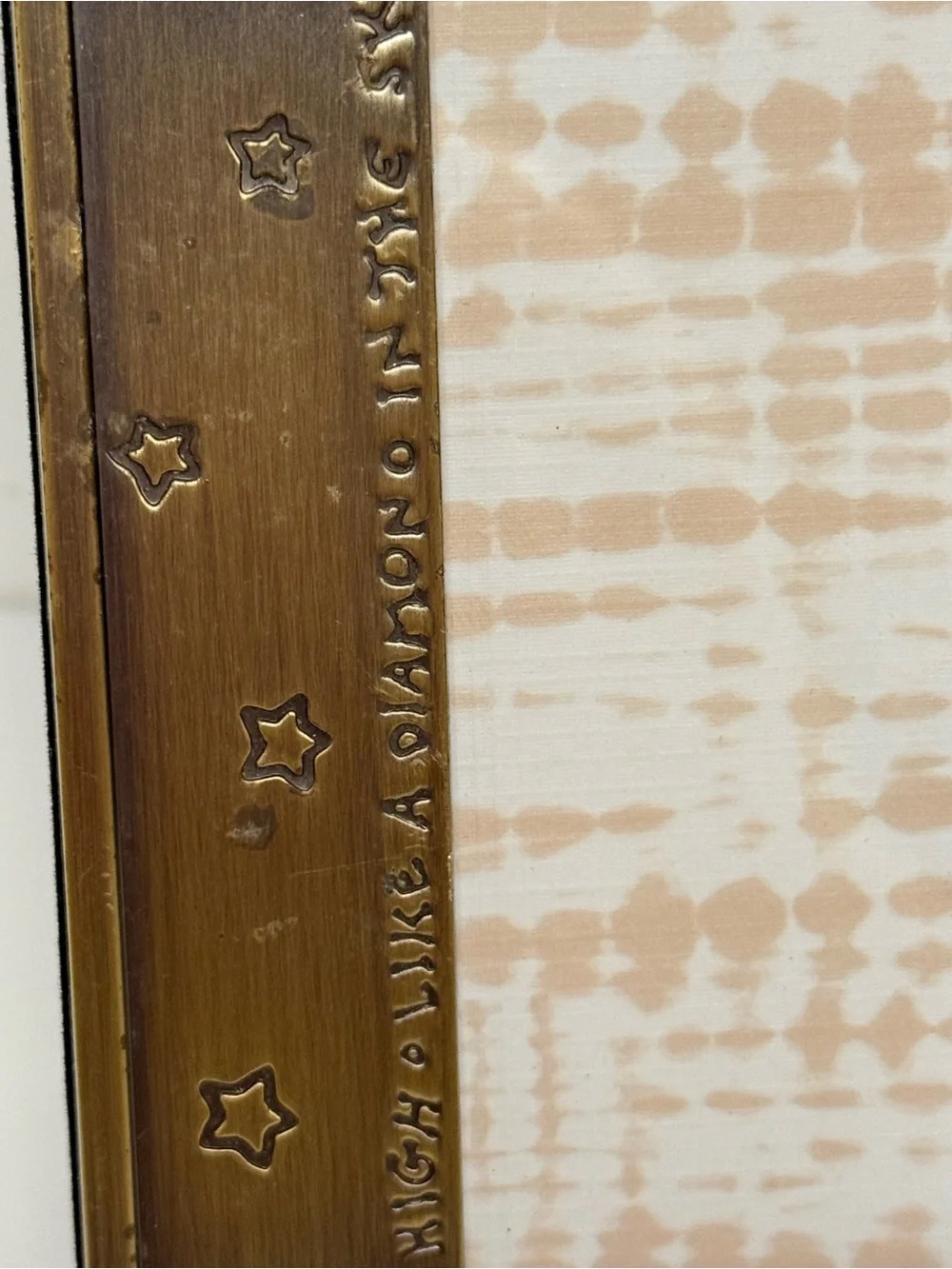 Vintage Metal Bronze Star & Moon Photo Frame Twinkle Twinkle Little Star (4.5x3)